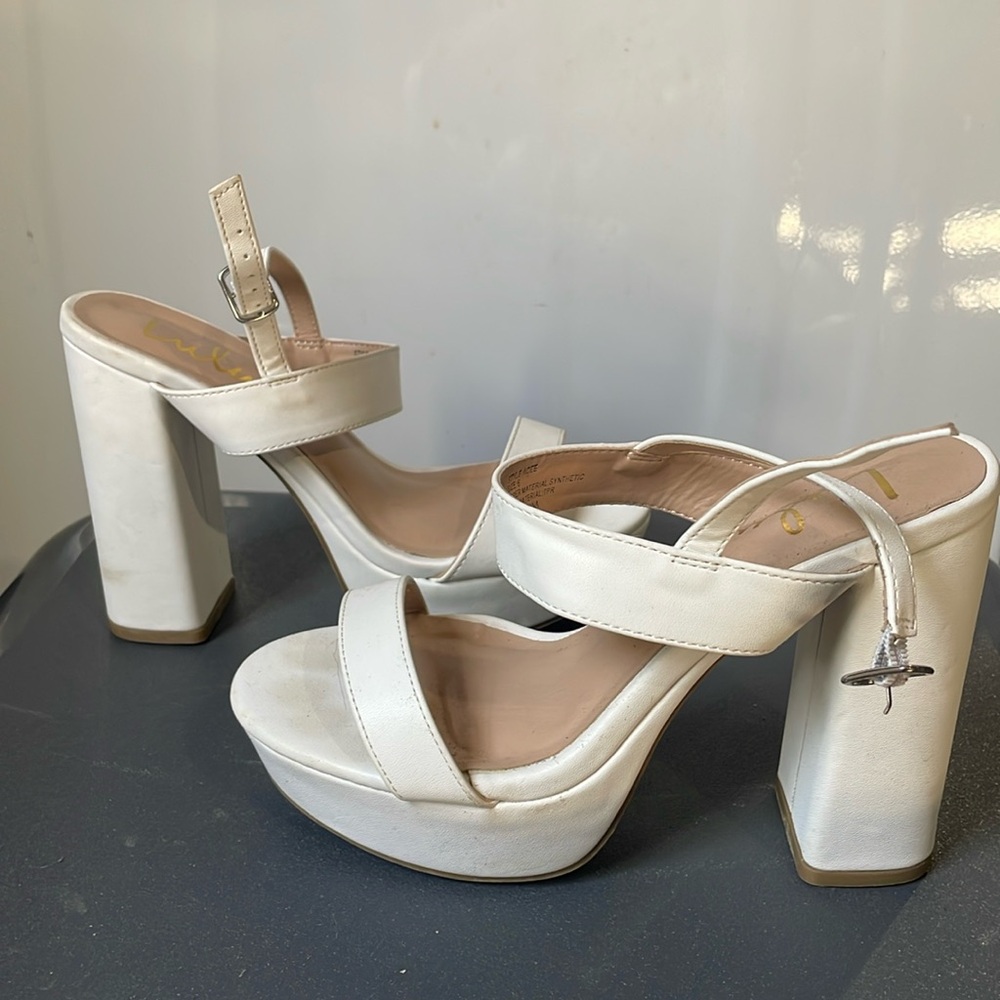 Lulus white heels